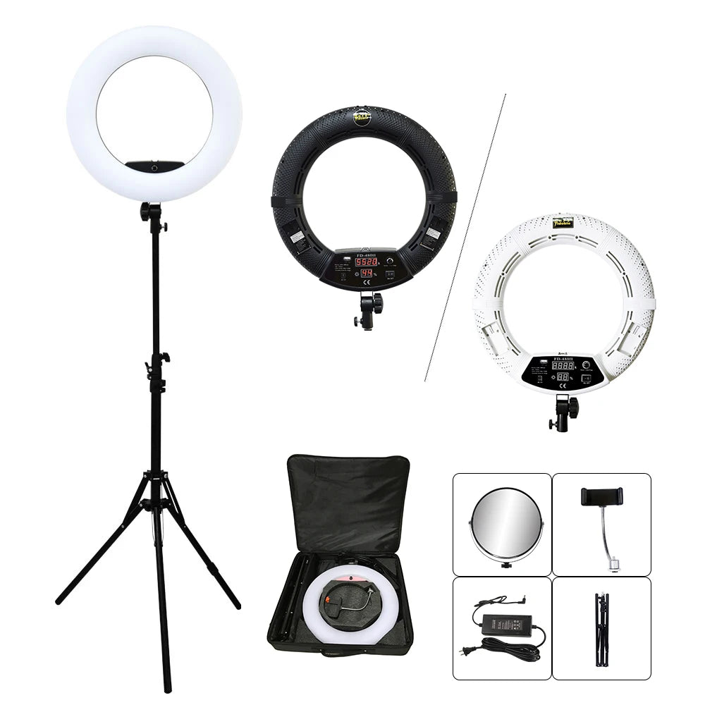 Yidoblo Bi Color Ring Light with Tripod Studio Photo Lamp