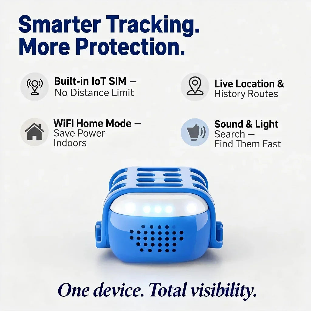 Wanwaytech Rechargeable 4G GPS Pet Tracker With Built In Sim