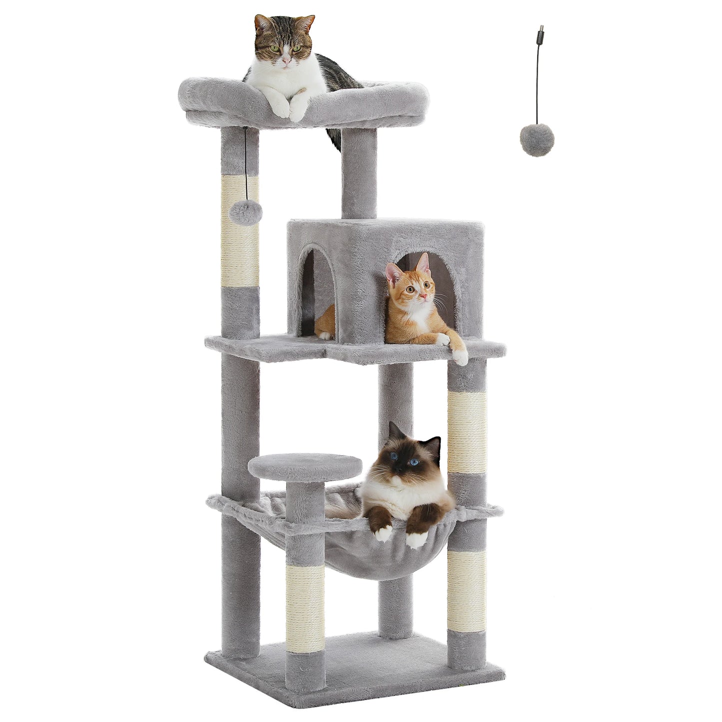 PETEPELACN Cat Tree Indoor Five Level Large Cat Tower