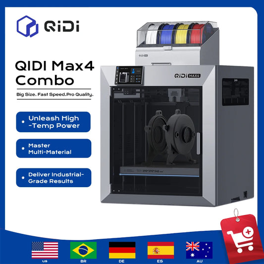 QIDI MAX4 CoreXY 3D Printer Industrial High Speed Enclosed Chamber