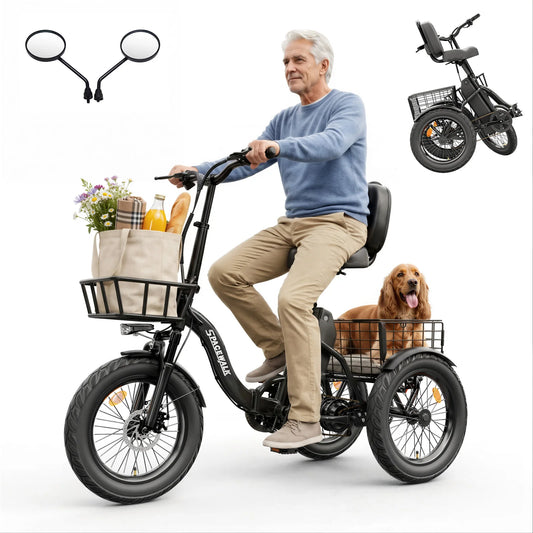 Spacewalk Folding Electric Trike With Extended Battery Range
