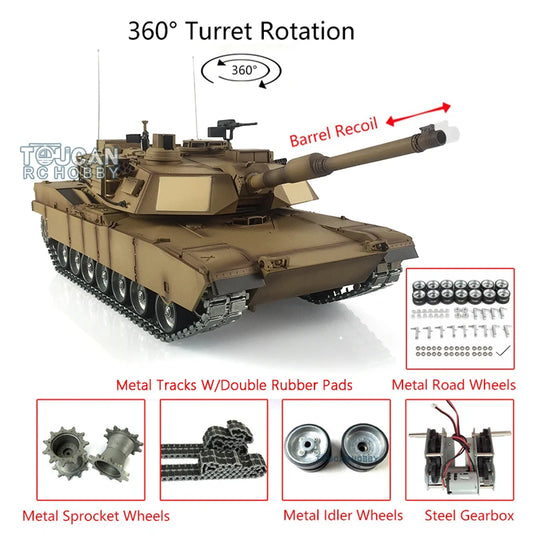 Heng Long M1A2 Abrams Radio Control Rc Tank Model