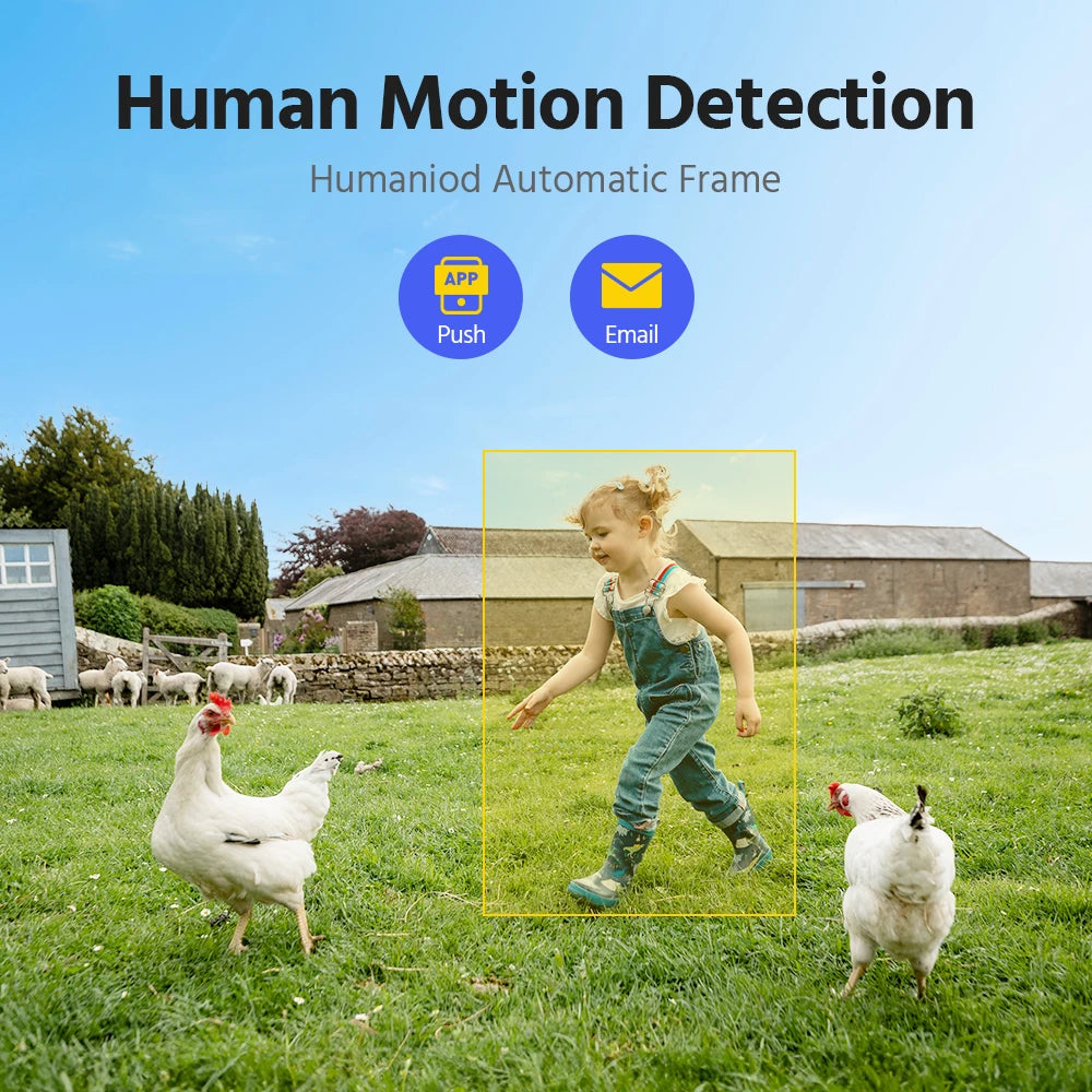 Annke 4CH Wireless Battery Security Camera With Auto Tracking