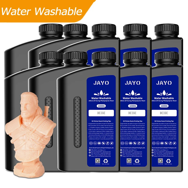 JAYO 3D Printer Standard/ABS-Like/PA Like 10KG 405nm Liquid Rapid UV Curing For LCD Photopolymer Resin 3D Printing Material