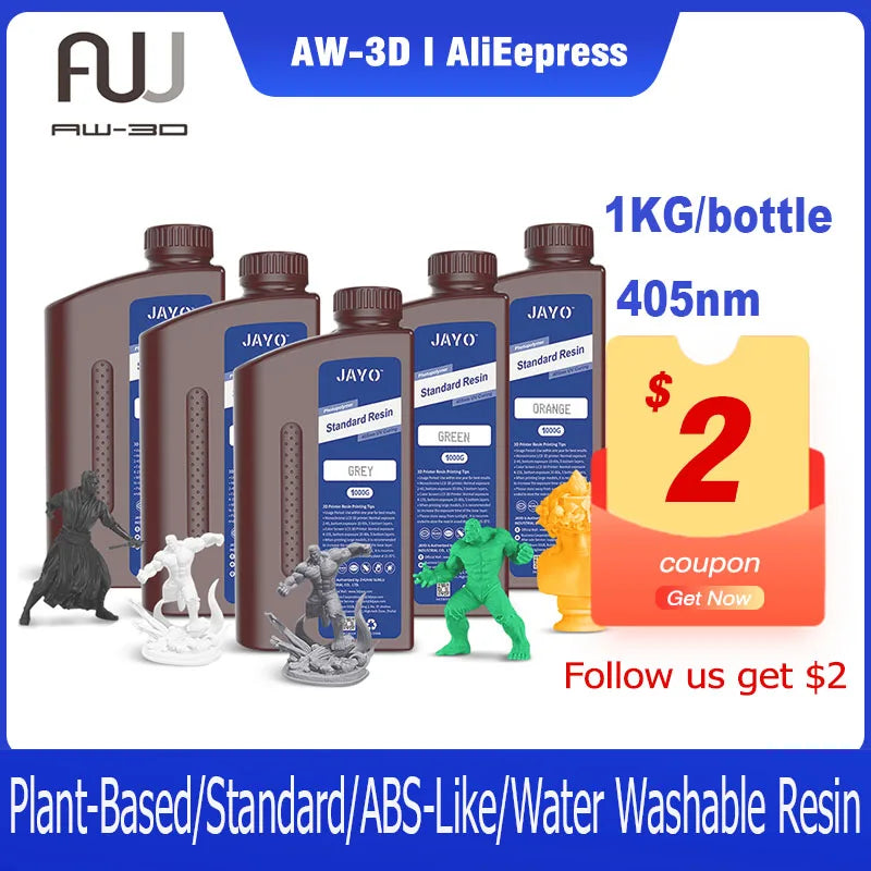 JAYO High Precision UV Photopolymer Resin For LCD 3D Printers