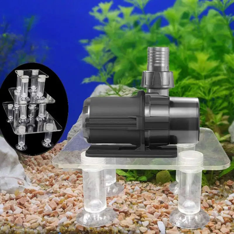 Aquarium Pump Stand Shockproof Water Pump Riser Lightweight Transparent Aquarium Accessories for Enhanced Aquarium Functionality