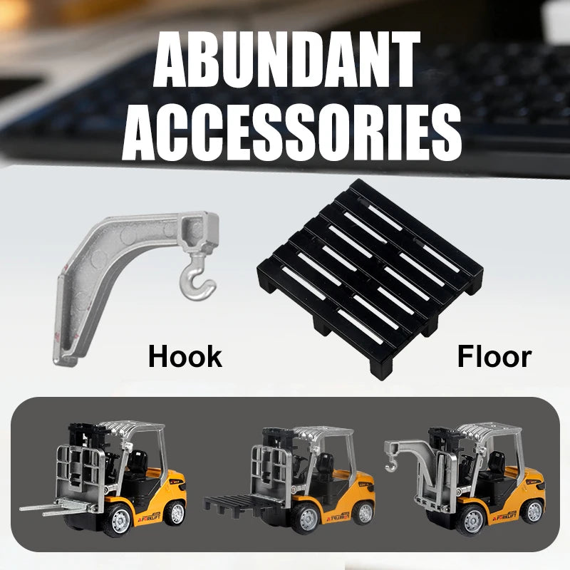 2026New Full-Scale Mini Excavator Tipper Truck 1:64 Remote Control Engineering Vehicle Mini Forklift Birthday Gift Toy RC Trucks