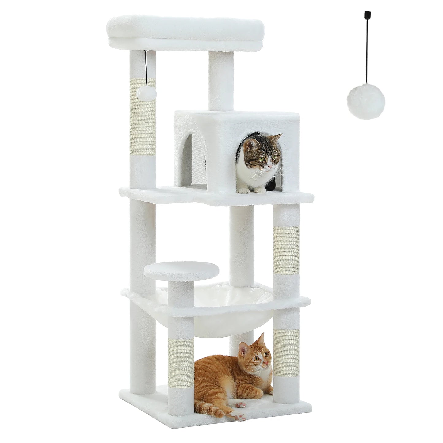 PETEPELACN Cat Tree Indoor Five Level Large Cat Tower