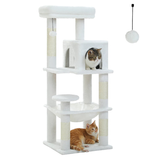 PETEPELACN Cat Tree Indoor Five Level Large Cat Tower