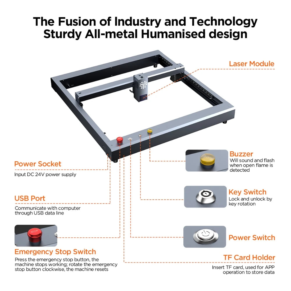 ACMER P2 20W Laser Engraver Cutting Machine With Air Assist