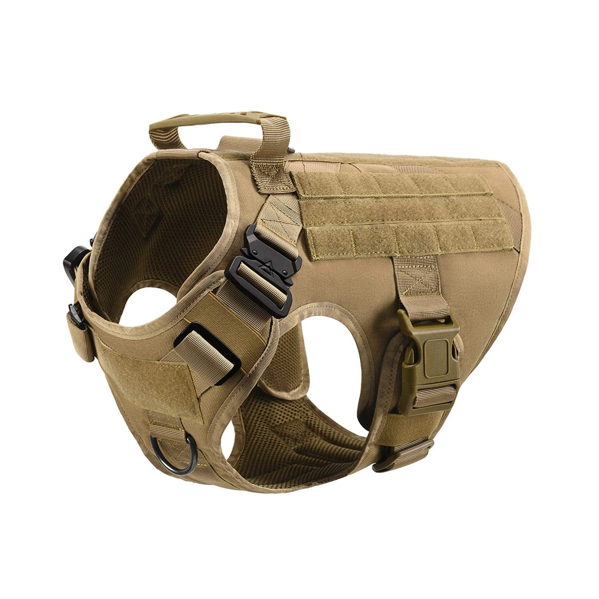 PetraVel Tactical Dog Harness Vest With Molle Pouches