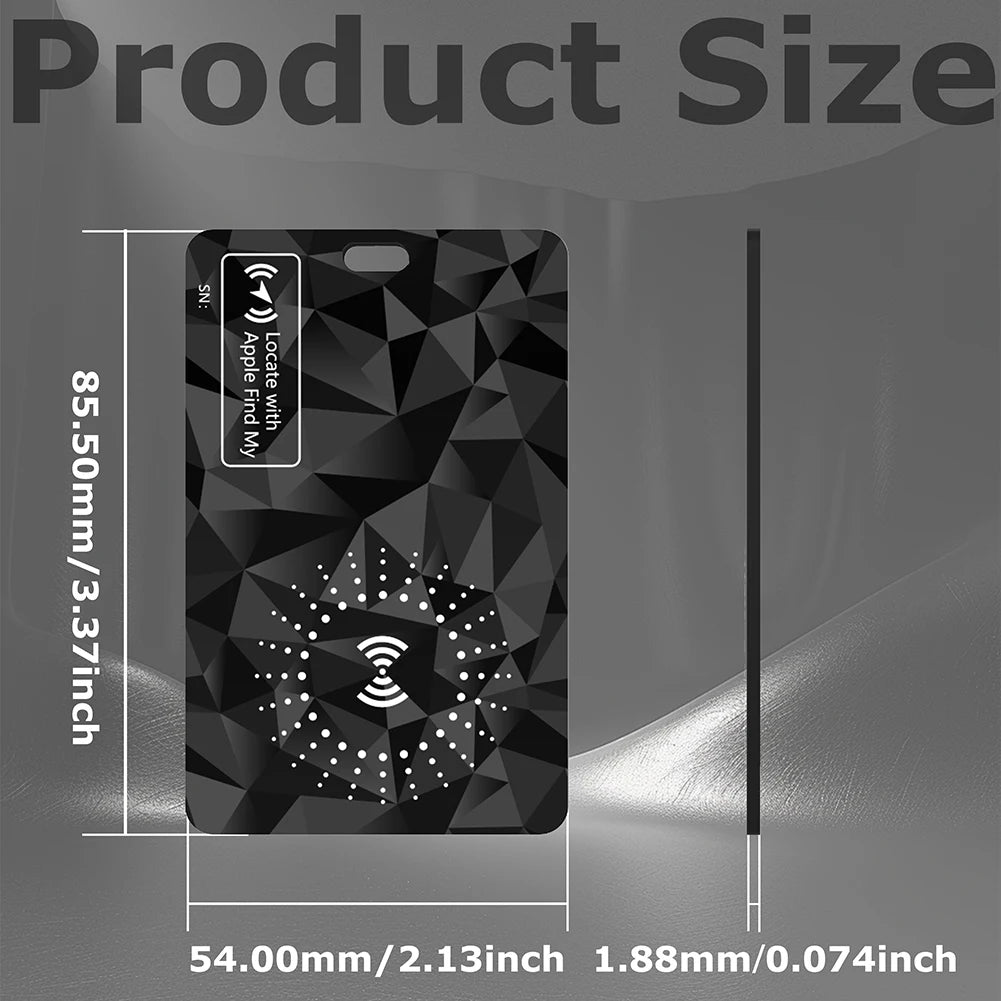 FM-23 Smart Track Card Wallet Tracker for Apple Find My