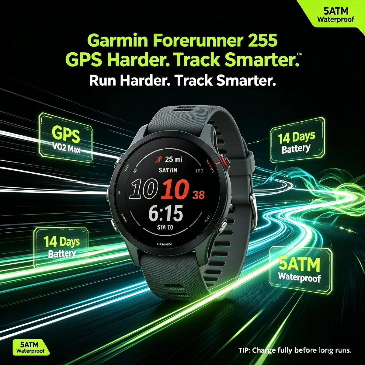 Garmin Forerunner 255 Multisport GPS Smartwatch With Health Tracking
