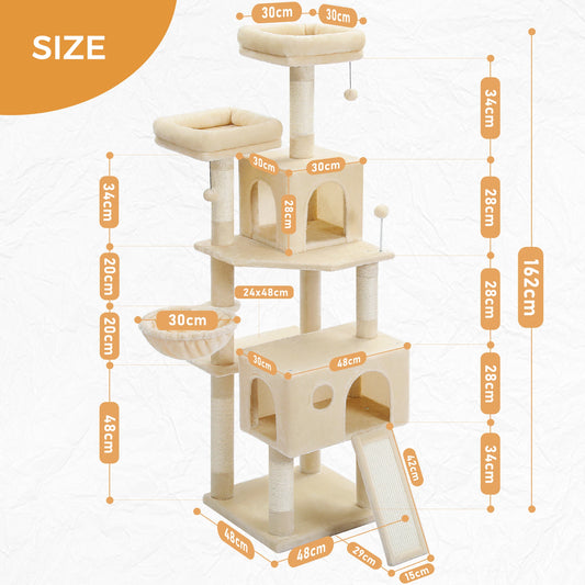 PEQULTICN Large Cat Tree Indoor Multi Level Tower Premium Quality