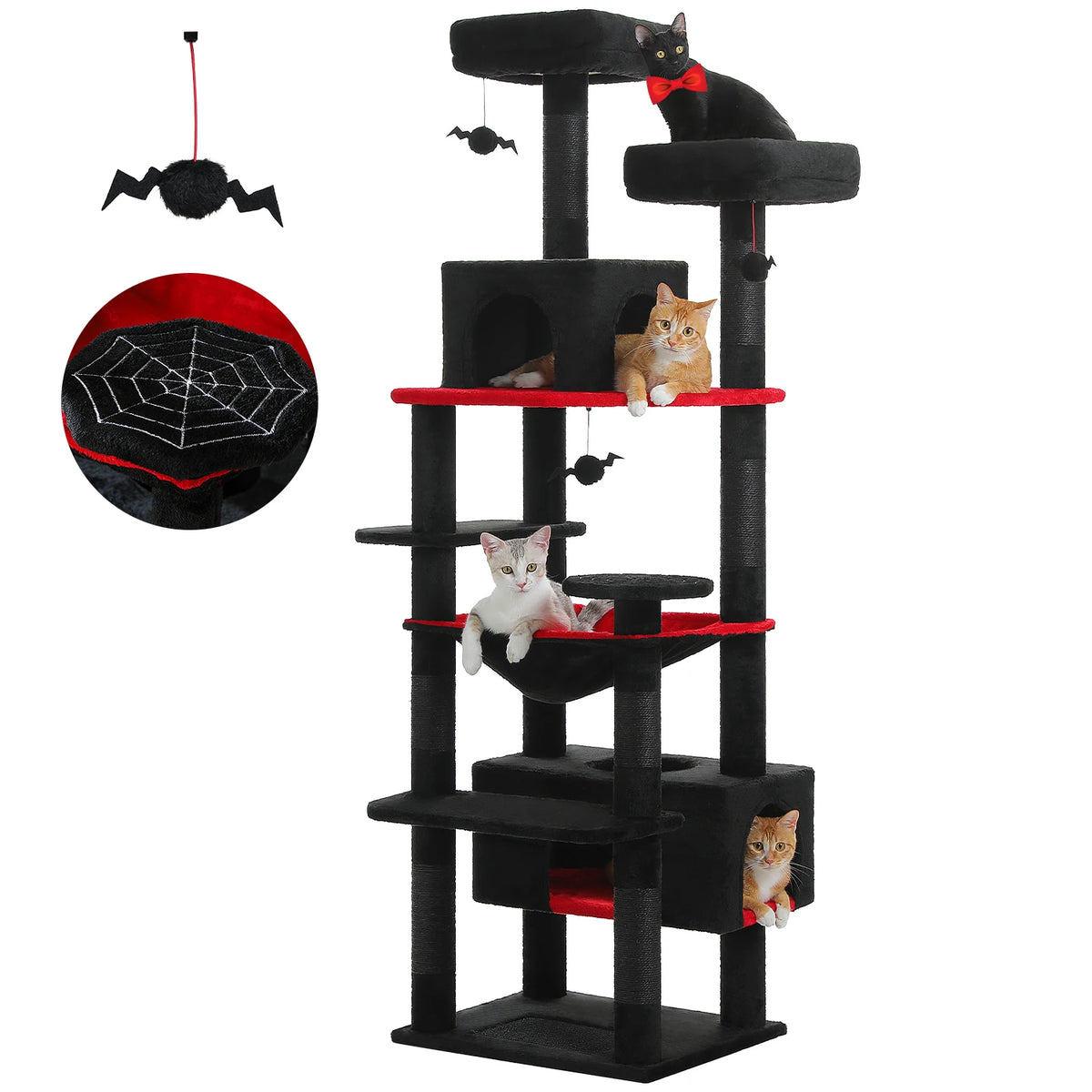 PAWZ Road Cat Tree With Sisal Scratching Posts And Condos