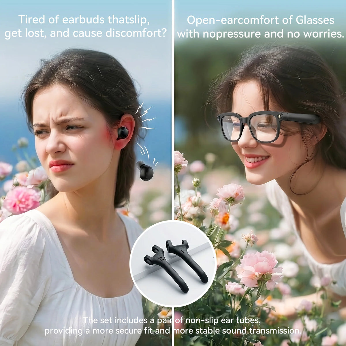 Smart Camera Glasses With Realtime Translation And Bluetooth