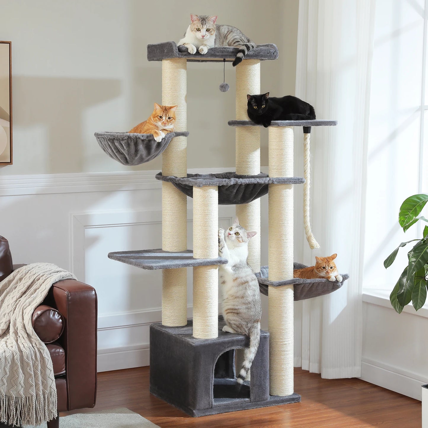 PAWZ Road Cat Tree With Multiple Levels And Perches