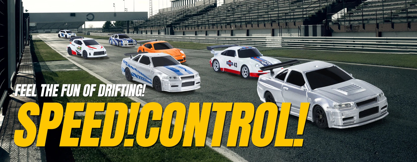 US Stock RC Drift Car 1/43 RTR Race 4WD Gyro Four-wheel Drive Radio Control High Speed Model 2.4G Racing Drifting Cars Toy Model