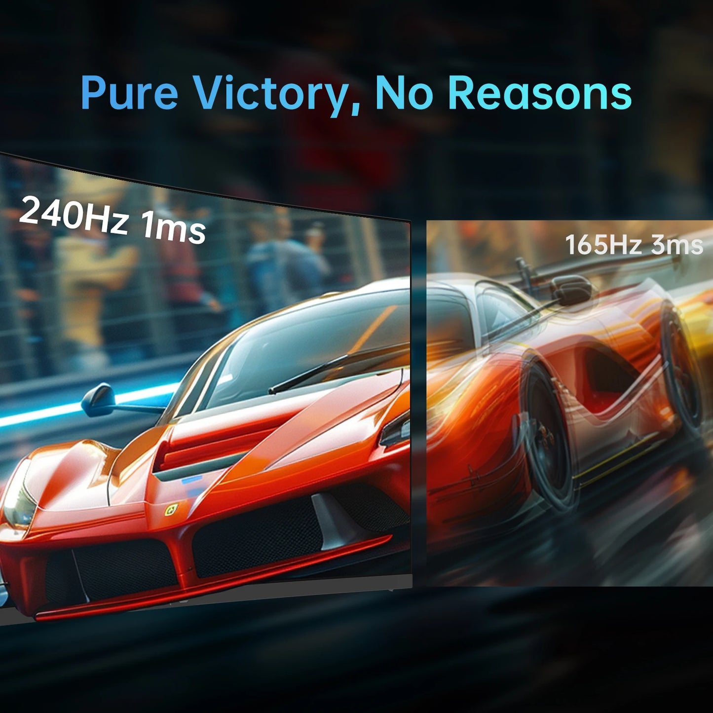 KTC 240Hz Curved Gaming Monitor 1500R HDR10 FreeSync G-Sync 1080p