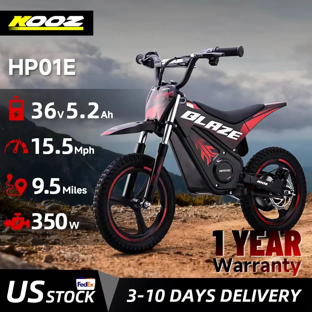 KOOZ HP01E 350W Electric Dual Speed Dirt Bike For Kids