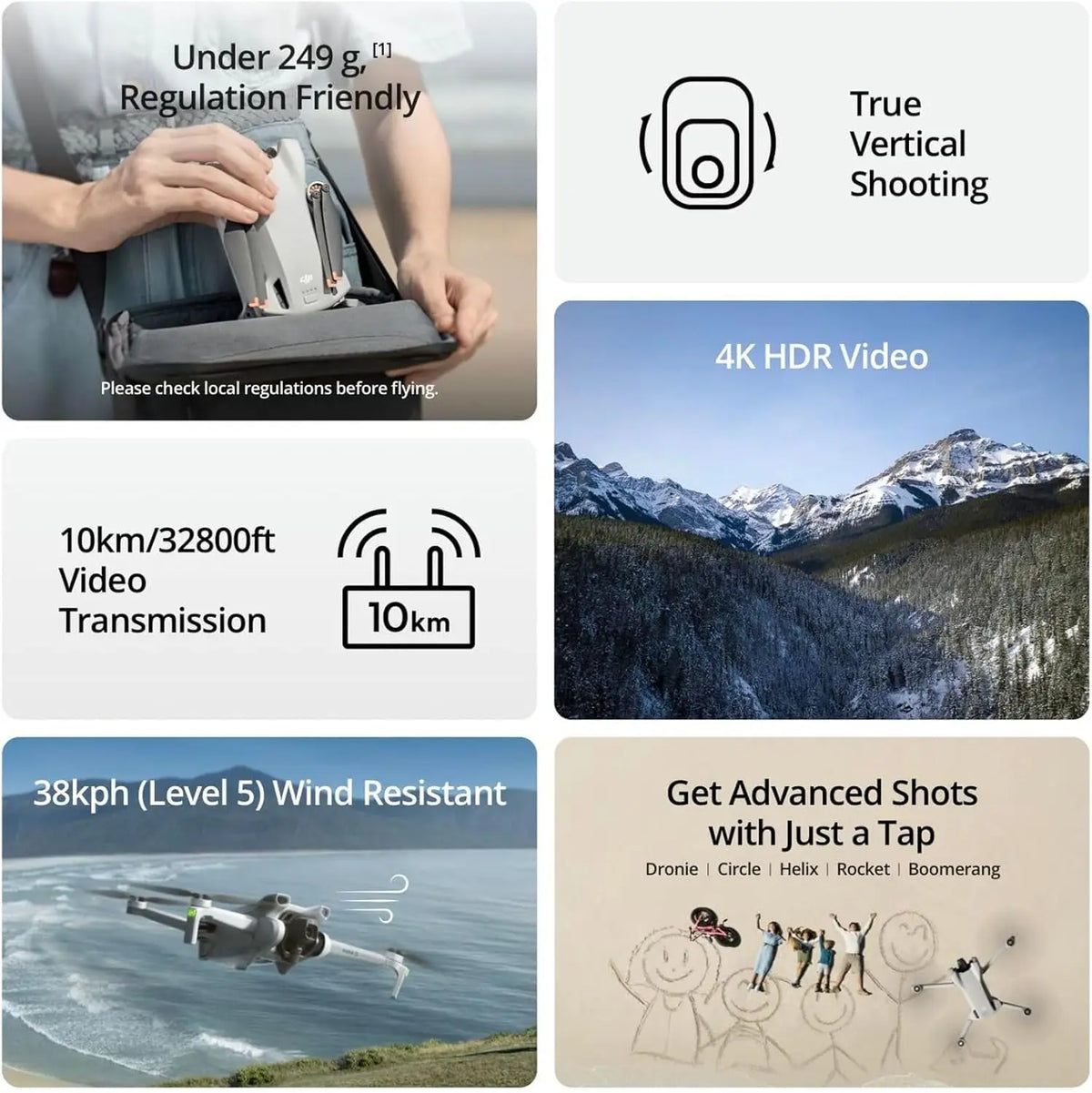 DJI Mini 3 4K Camera Drone With Advanced Flight Capabilities