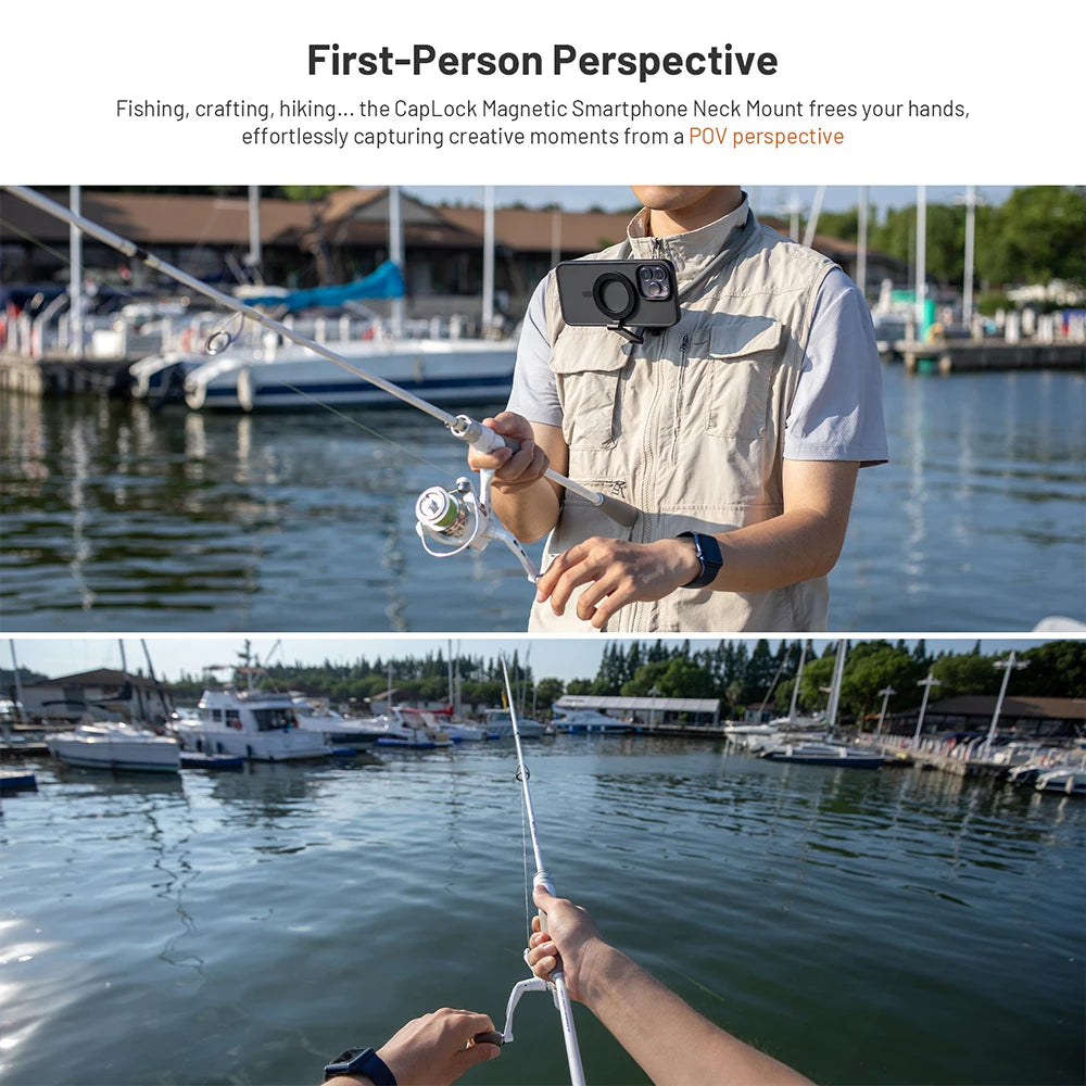 PGYTECH CapLock Magnetic Smartphone Neck Mount For Gopro/Insta360/DJI Action Camera