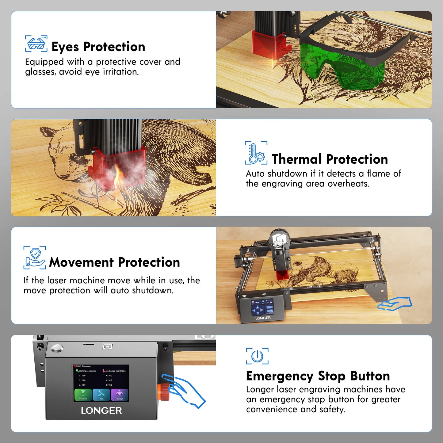Longer RAY5 10W Laser Engraver For Wood Metal Leather