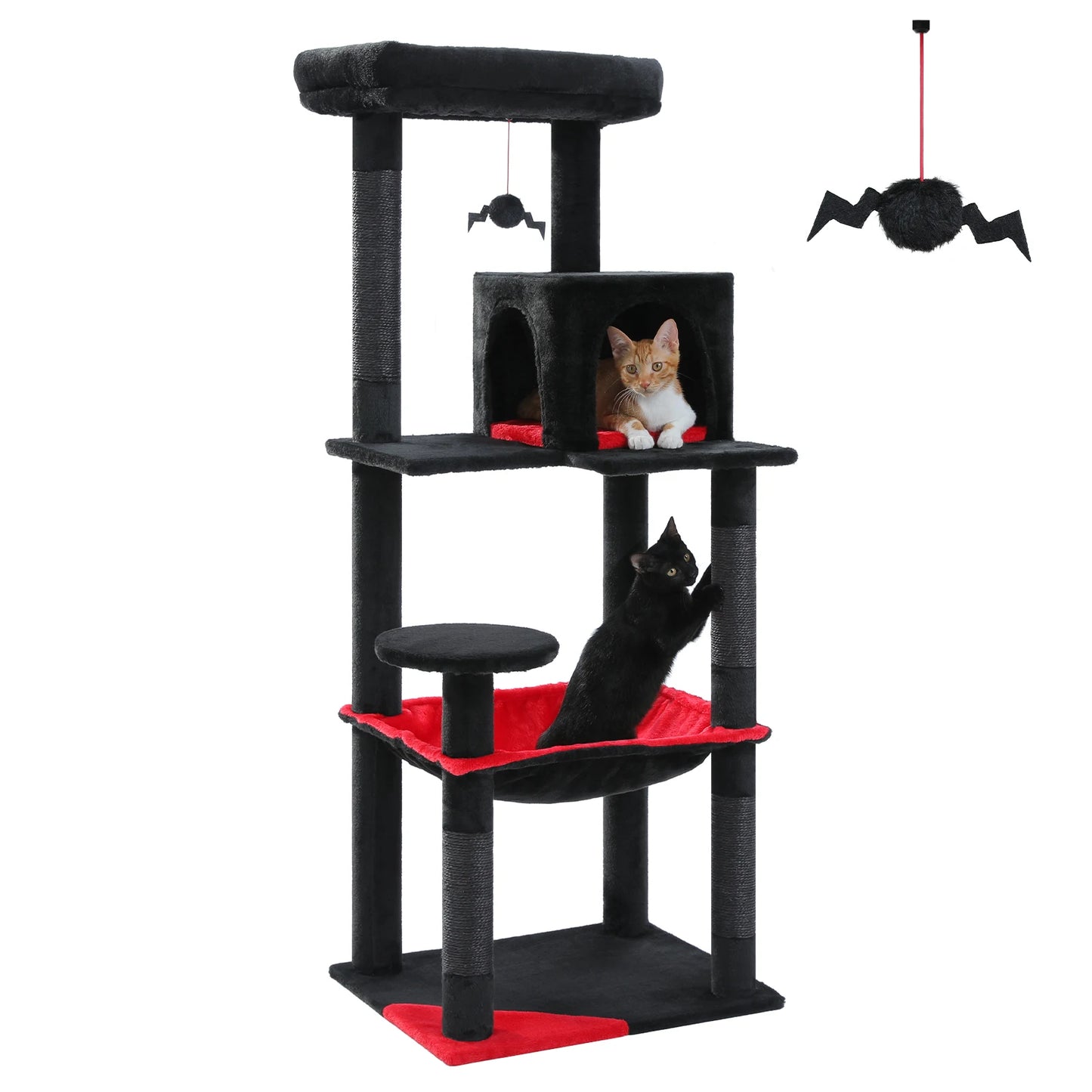 PAWZ Road Cat Tree Five Level Indoor Tower Hammock
