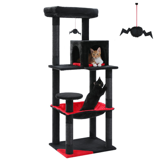 PAWZ Road Cat Tree Five Level Indoor Tower Hammock