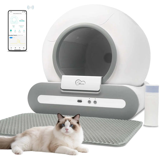 DOEL App Controlled Self Cleaning Cat Litter Box 2.4G WiFi