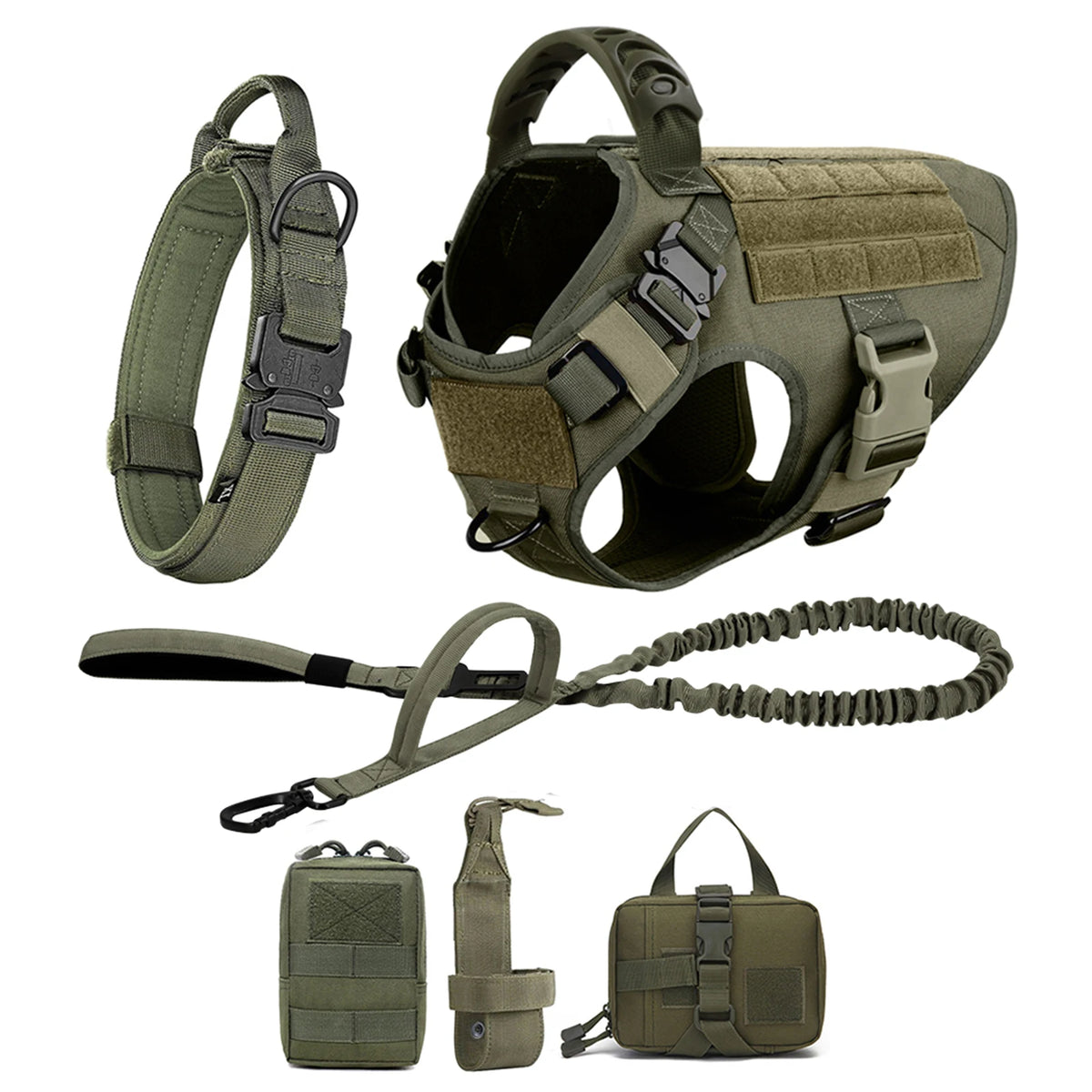 Patrel Padded Nylon Dog Harness And Leash Set For Walking