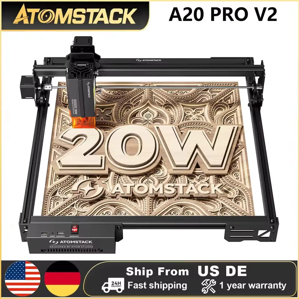 Atomstack A20 Pro V2 20W Desktop Laser Engraving Machine