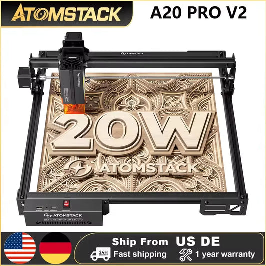 Atomstack A20 Pro V2 20W Desktop Laser Engraving Machine