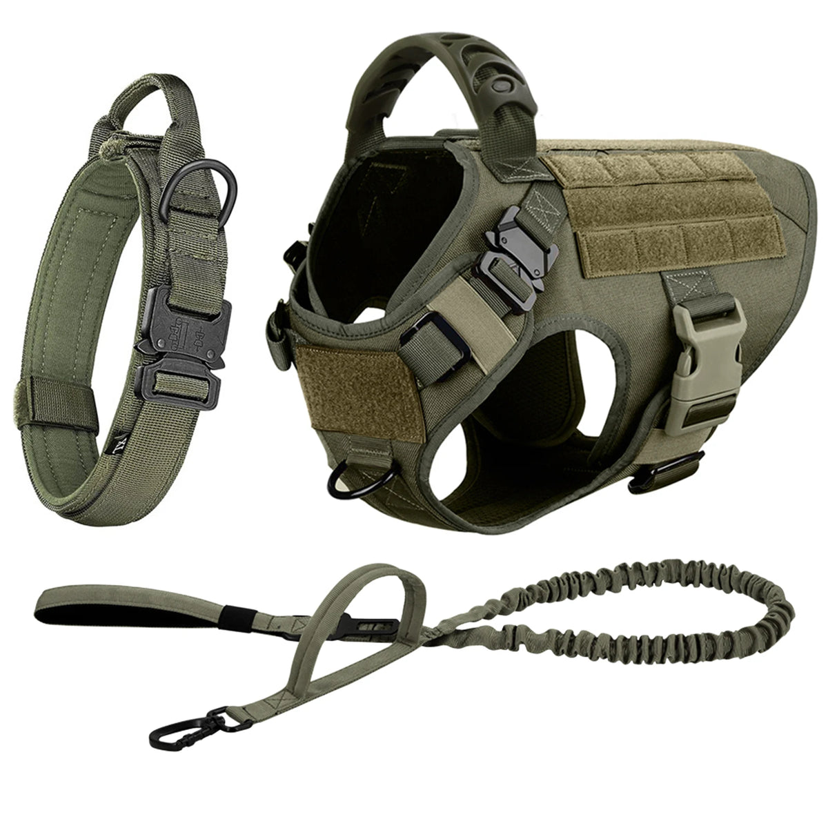 Petravel Nylon Dog Harness And Leash Set Quick Release Buckle