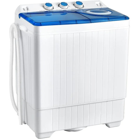 XMSJ Portable Twin Tub Washing Machine Compact Laundry