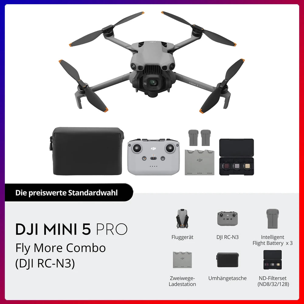 DJI Mini 5 Pro Foldable Drone With 4K Camera And Tracking