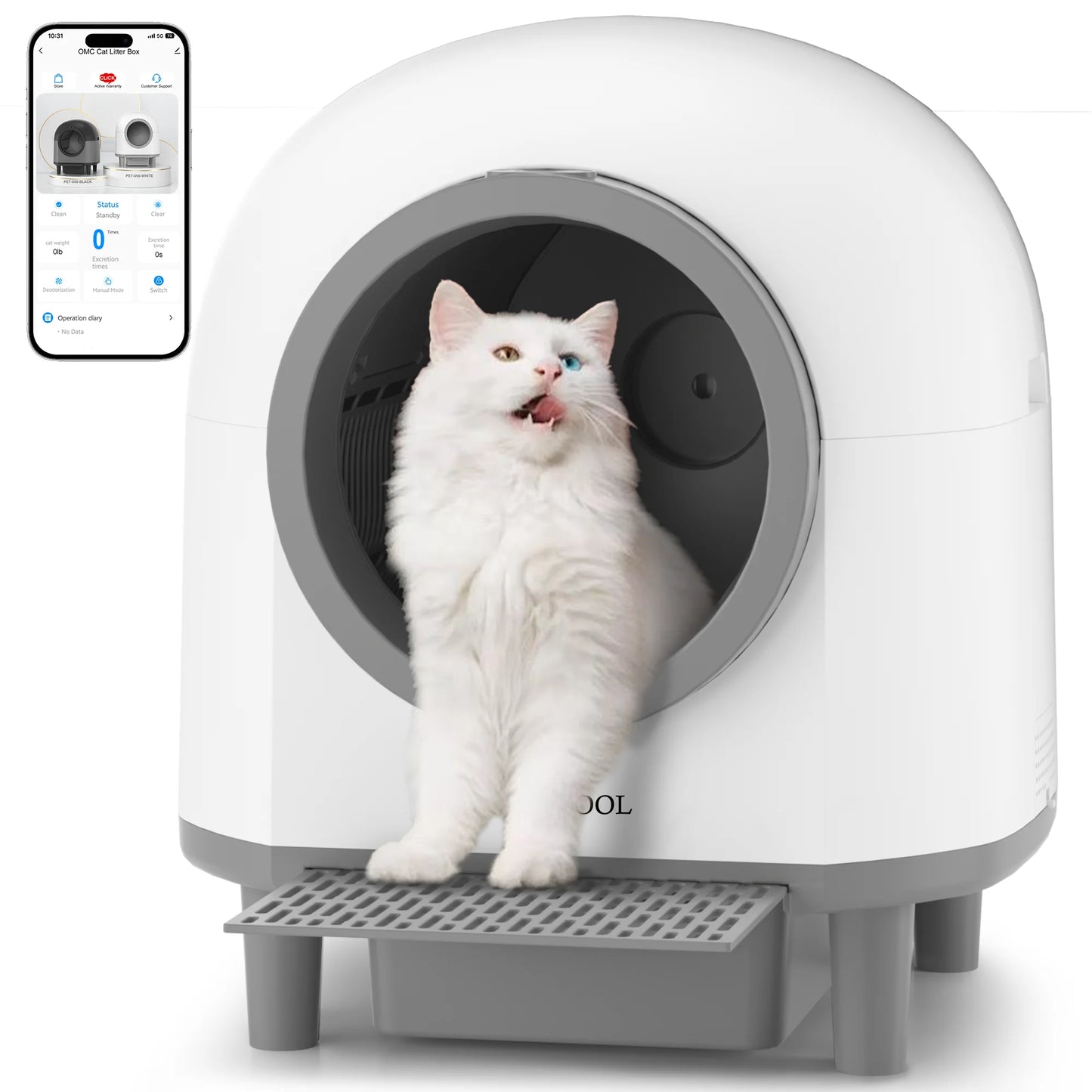 REDSASA OMCPET Automatic Self Cleaning Smart Cat Litter Box App
