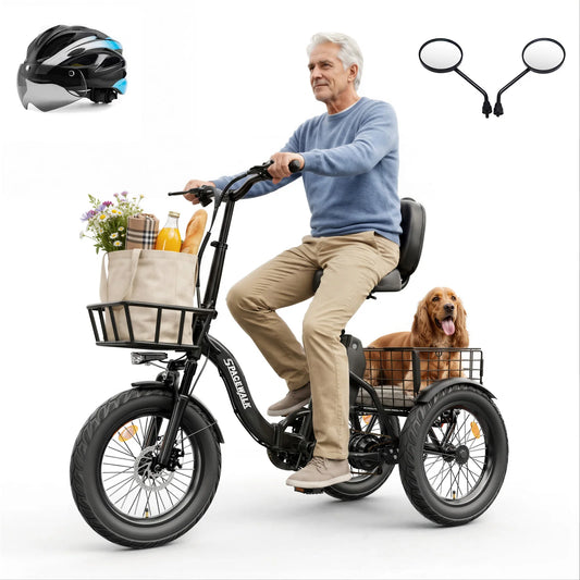 Spacewalk Electric Trike With Foldable Frame And Fat Tires