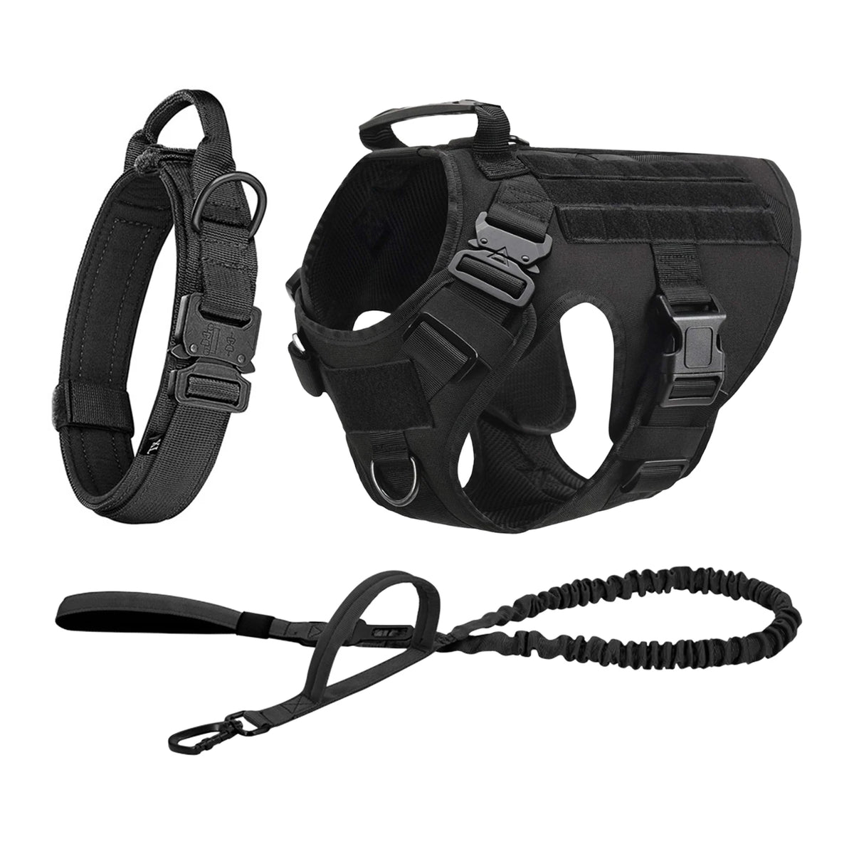 Petavel Tactical Padded Dog Harness With Quick Release Buckle
