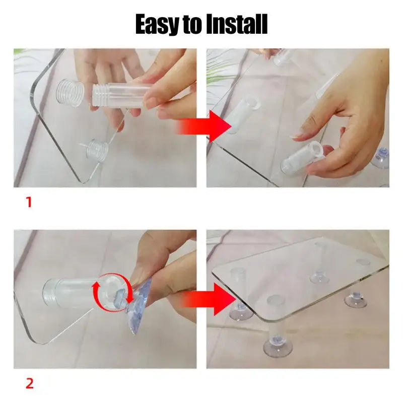 Aquarium Pump Stand Shockproof Water Pump Riser Lightweight Transparent Aquarium Accessories for Enhanced Aquarium Functionality