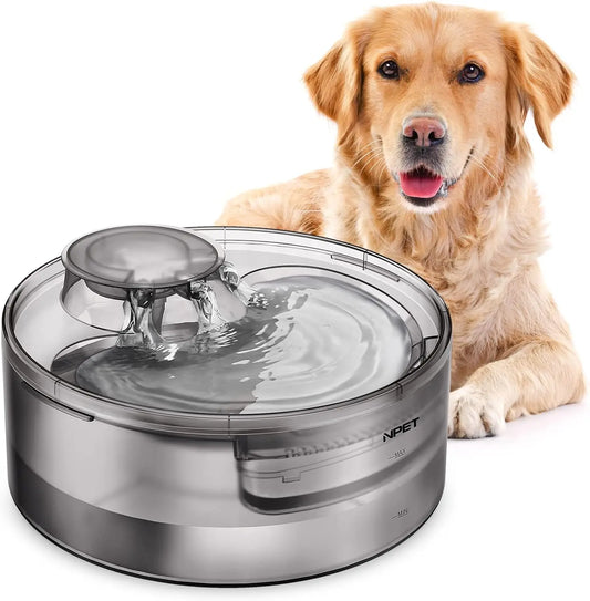 NPET DF10 Automatic Pet Water Fountain For Dogs Cats