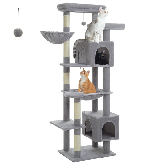 PEQULTICN Multi Level Cat Tree With Scratching Posts