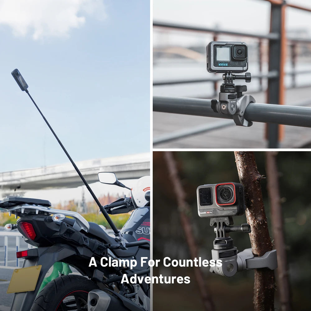 PGYTECH Super Clamp Mount For Action Camera And Smartphone