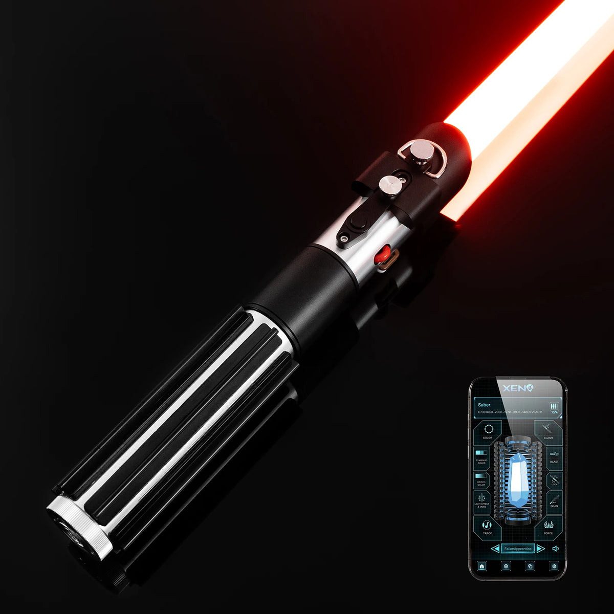 DAMIENSABER Vader Sith Master Lightsaber With Xenopixel 3.0 App Control