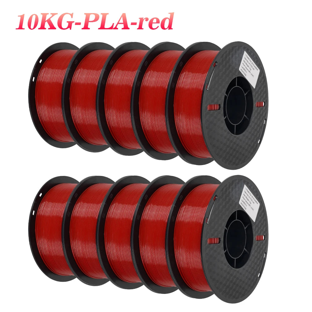 KINGROON 10KG PLA Filament PETG 3D Filament 1.75mm For 3D Printer Filament 10 Rolls/Set Mixed Colors and Materials FDM Printing Fast Ship