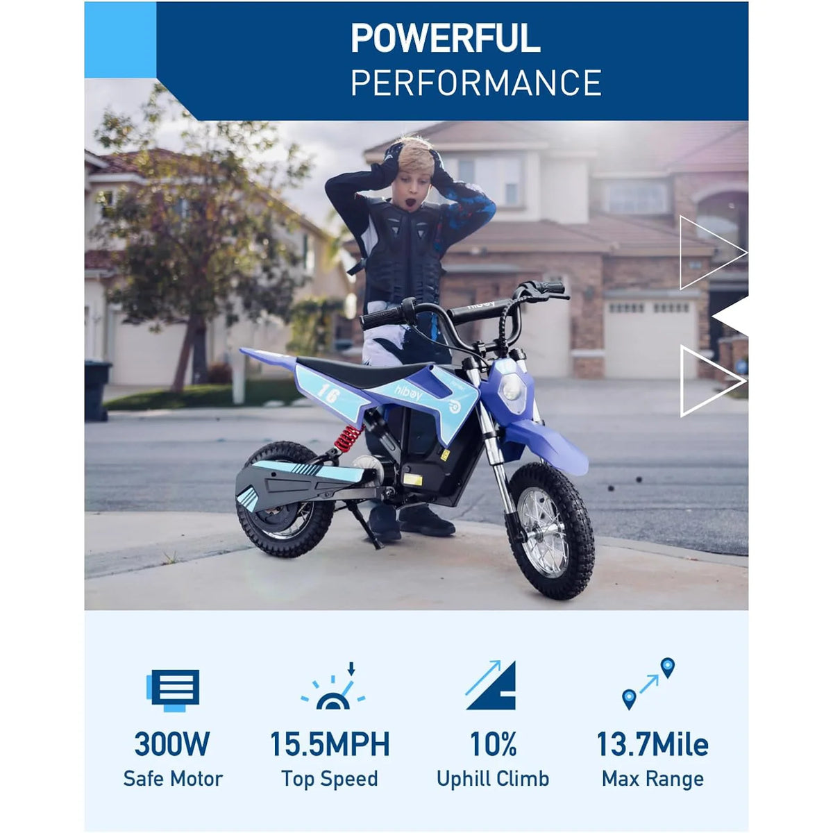 Hiboy Electric Dirt Bike For Kids With Long Range Battery