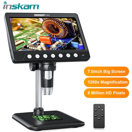 5MP Digital Microscope 1200x Magnification For Electronics PCB Repair