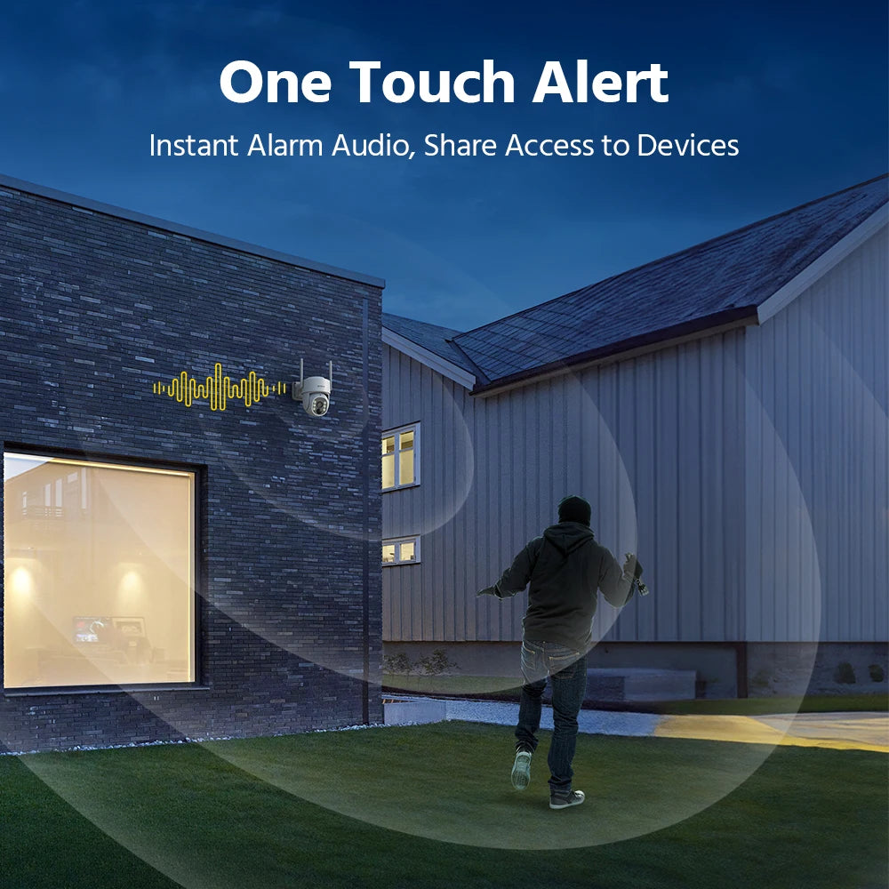 Annke 4CH Wireless Battery Security Camera With Auto Tracking